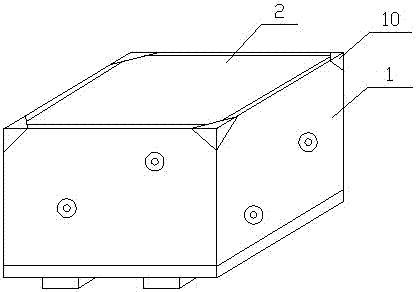 Weather-proof ABS automobile left-right-side-board assembly packaging box