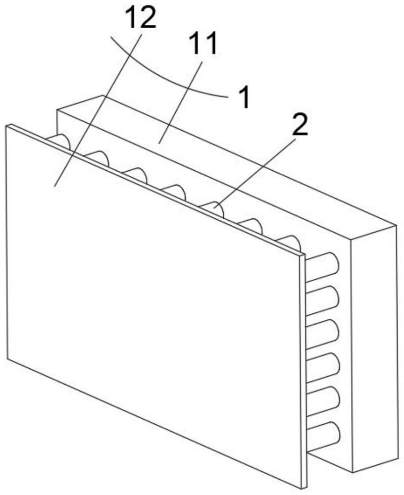 High-rise wind resistance component type aluminum plate curtain wall