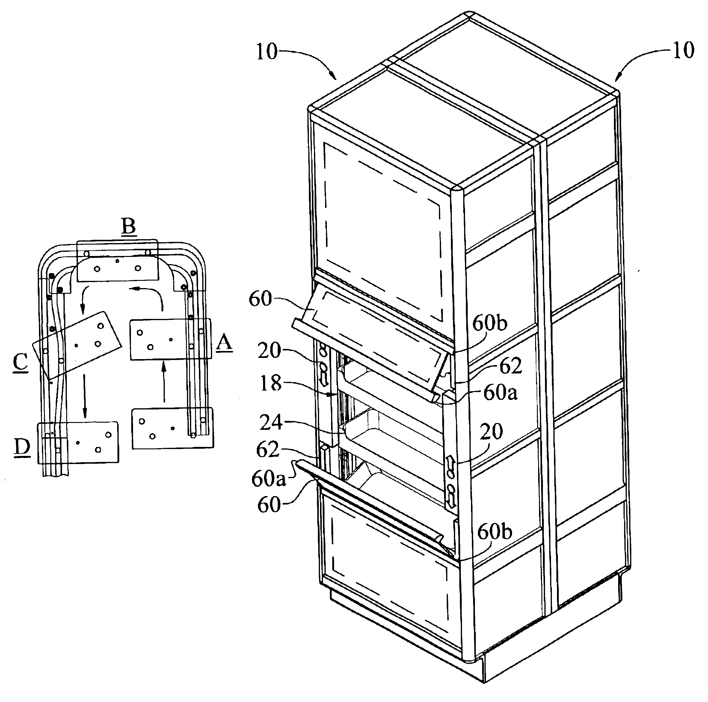 Carousel shelving unit