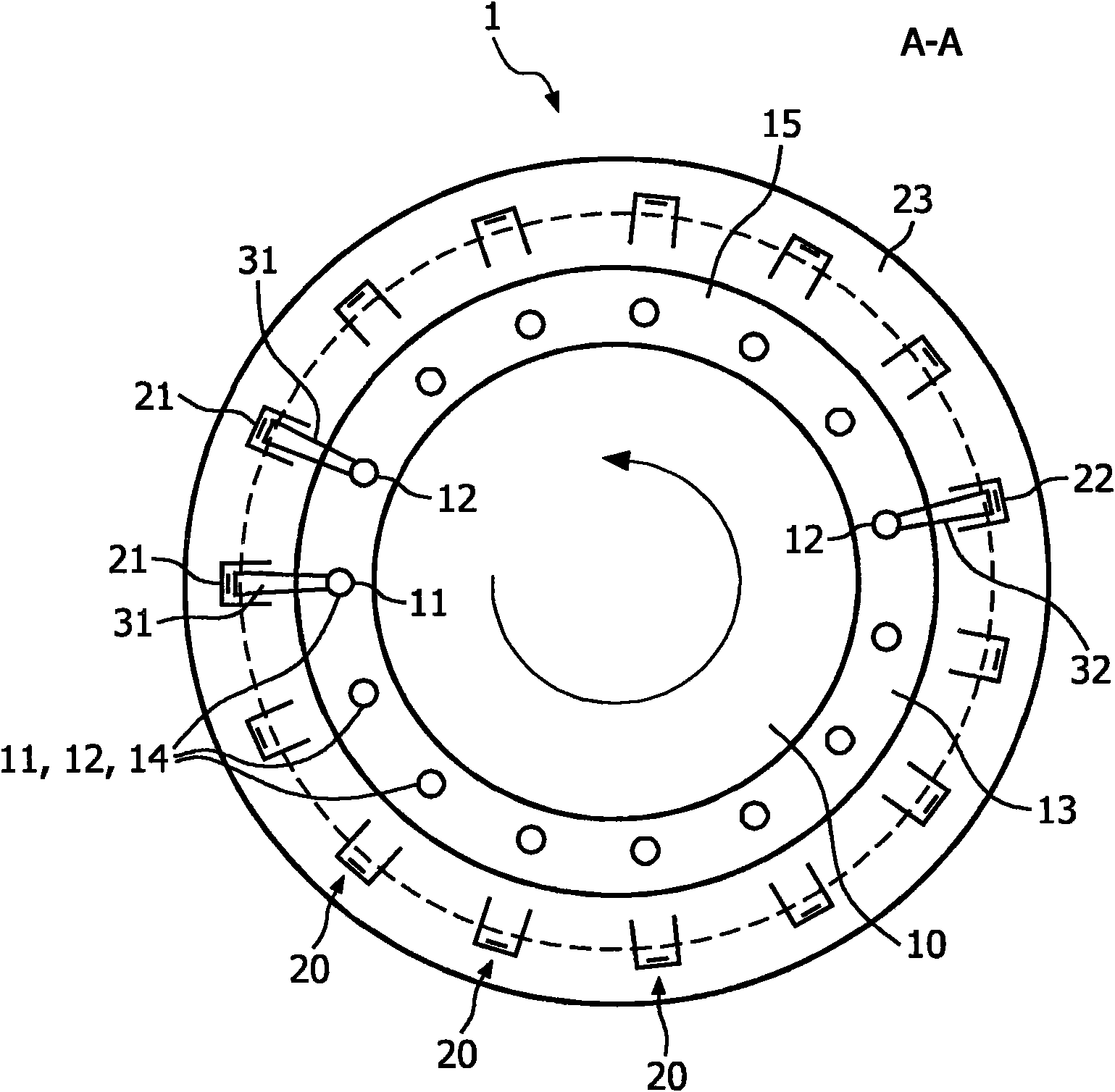 Circular tomosynthesis x-ray tube