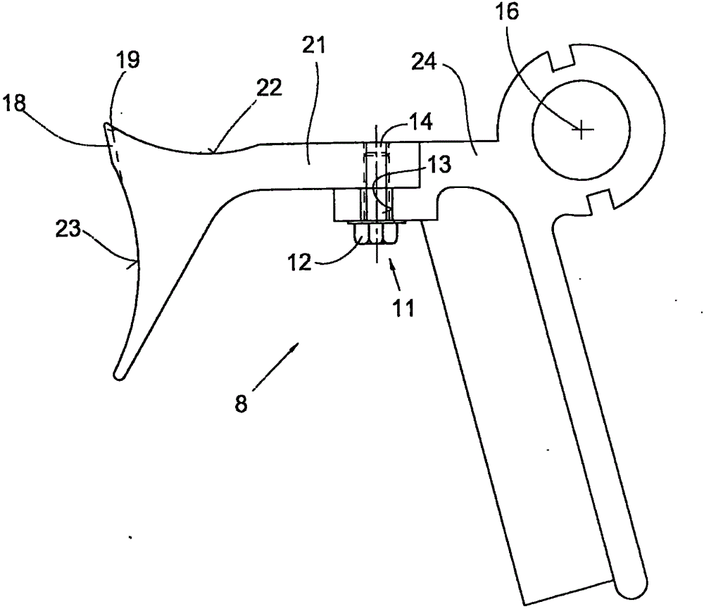 Feed plate of fiber rod opening device of free end spinning machine