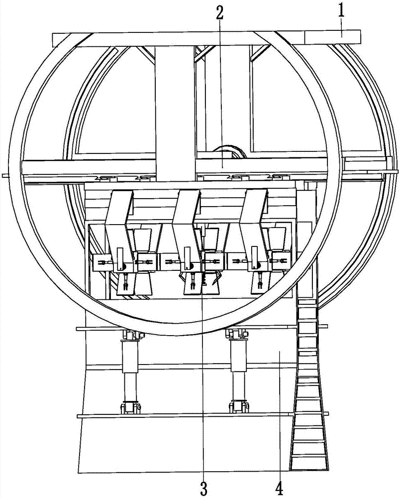 Three-hole water horse automatic collecting hanging bracket special for indicating road traffic driving route