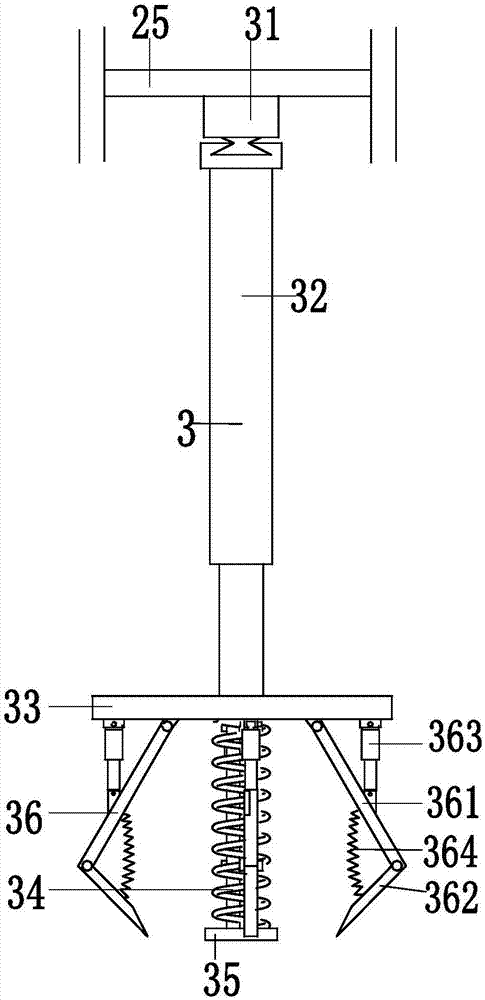 Three-hole water horse automatic collecting hanging bracket special for indicating road traffic driving route