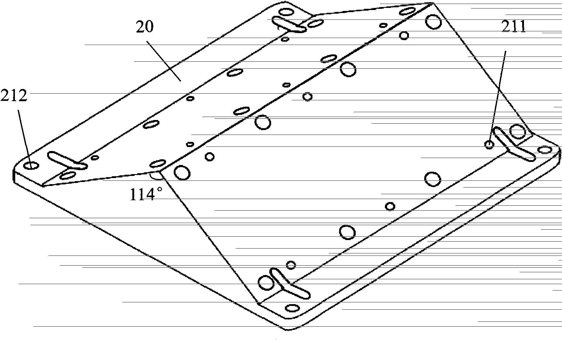 Split type LED (light emitting diode) streetlamp