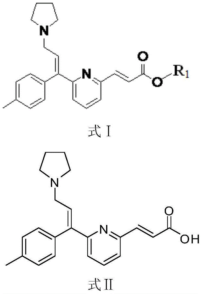 Method for preparing acrivastine