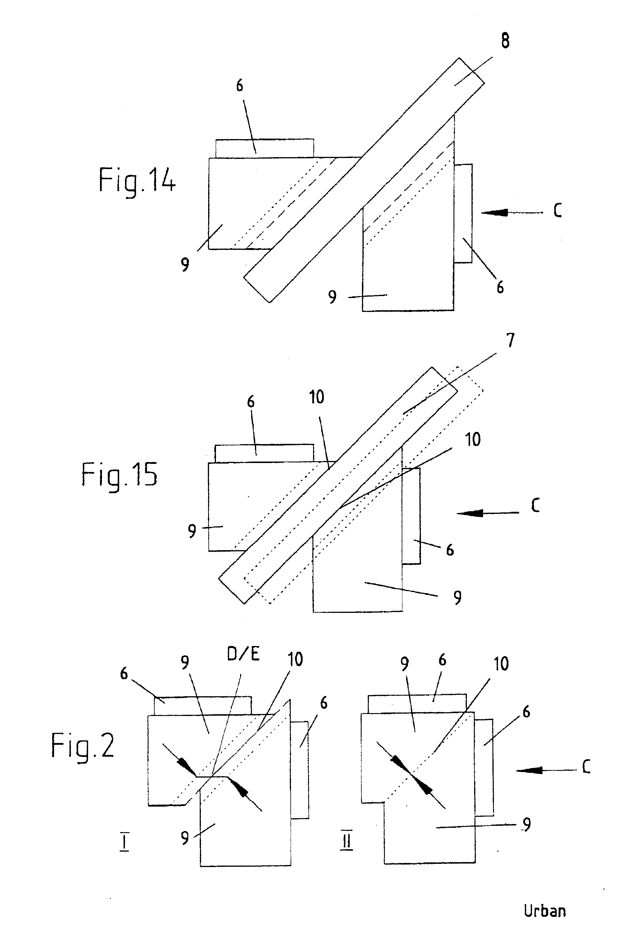 Device and a process for welding plastics profiles