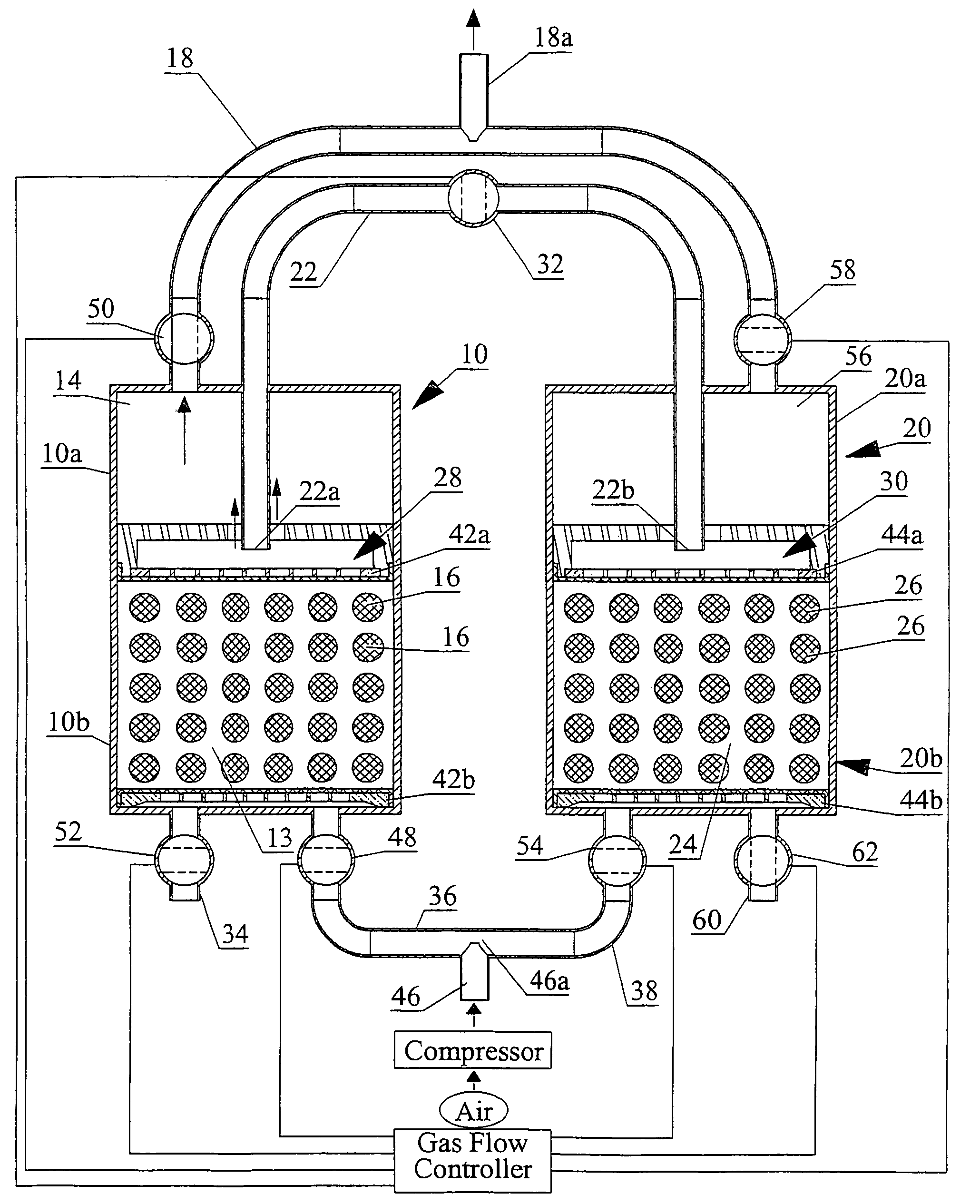 Process and apparatus for generating and delivering an enriched gas fraction