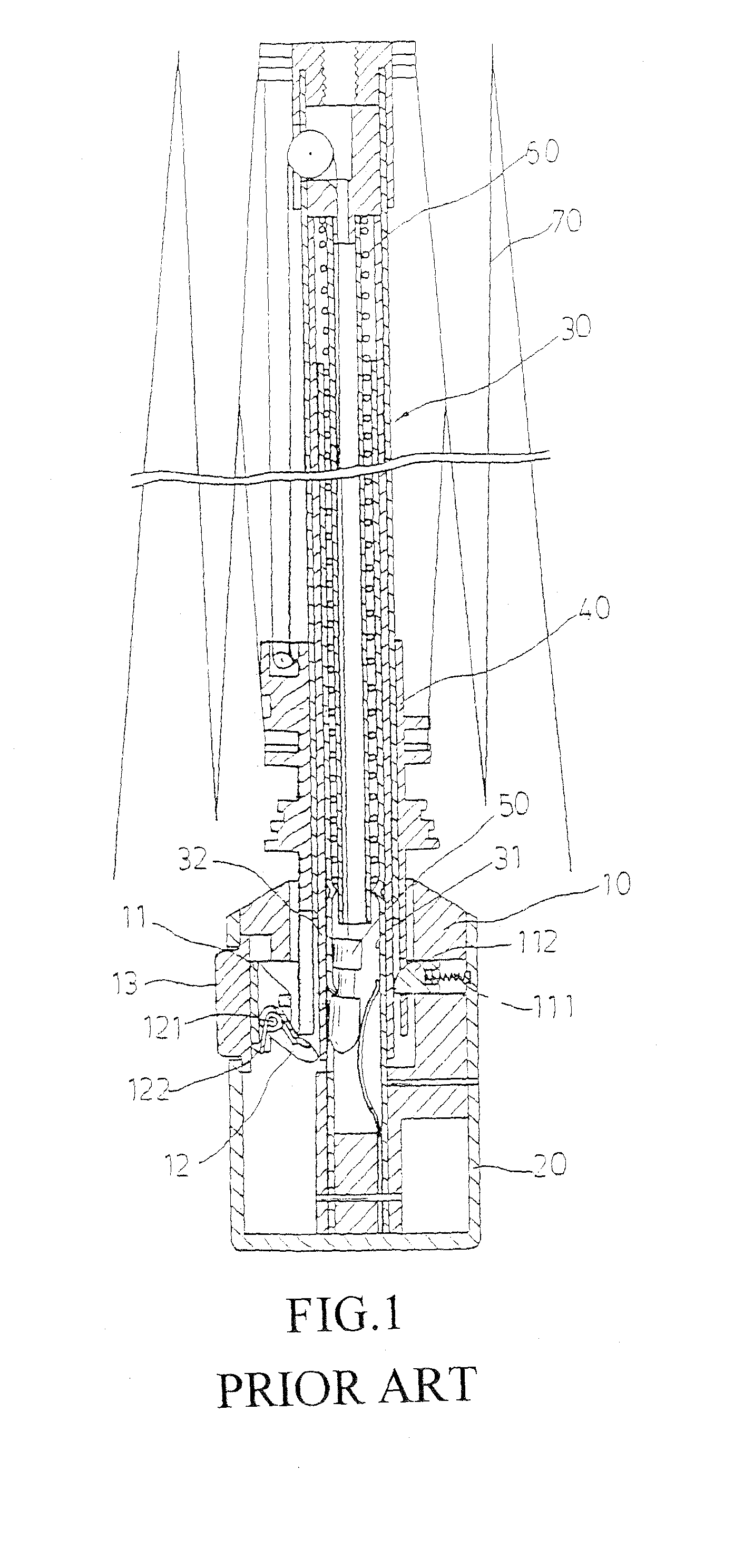 Structure of self-opening/closing umbrella