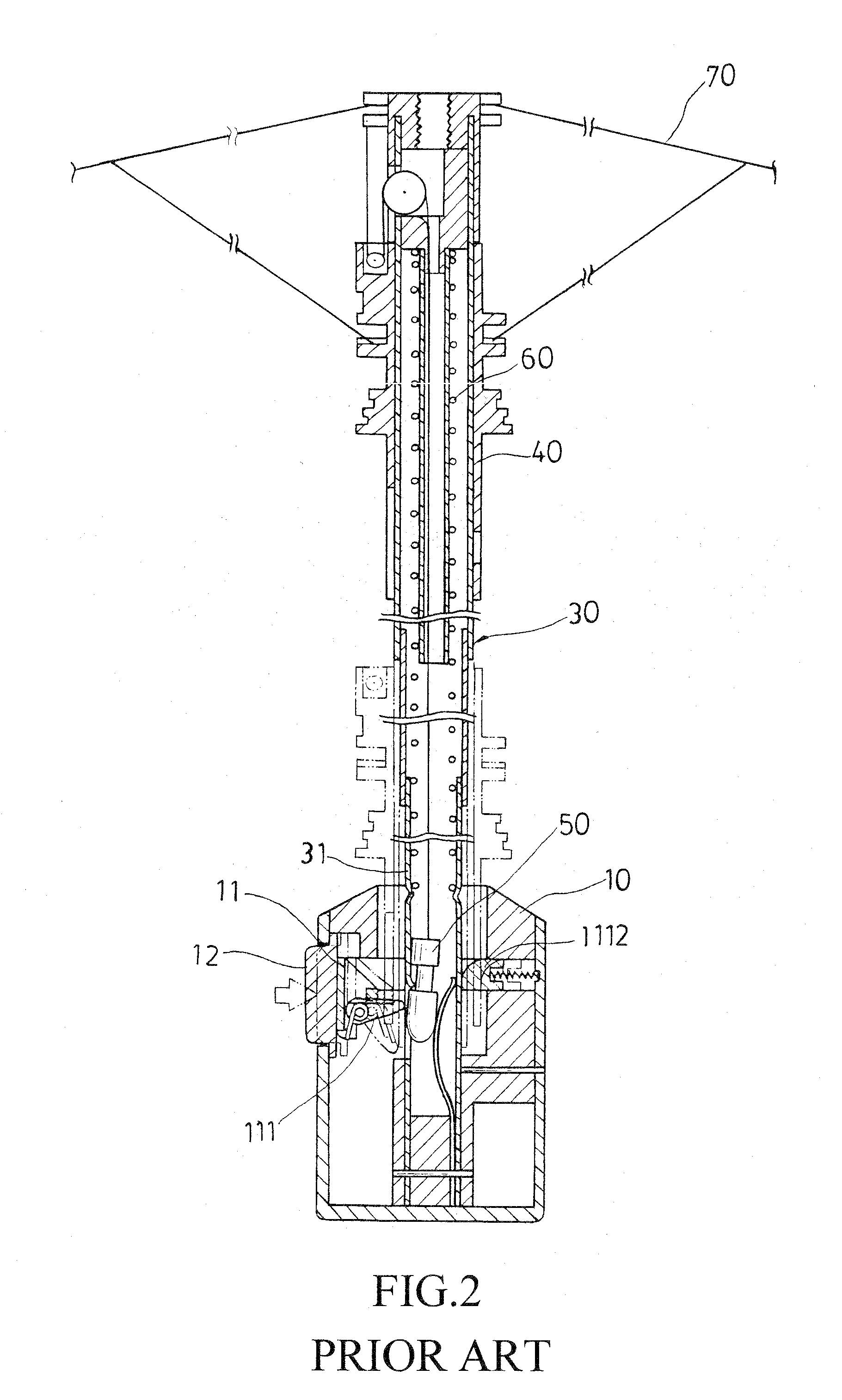 Structure of self-opening/closing umbrella