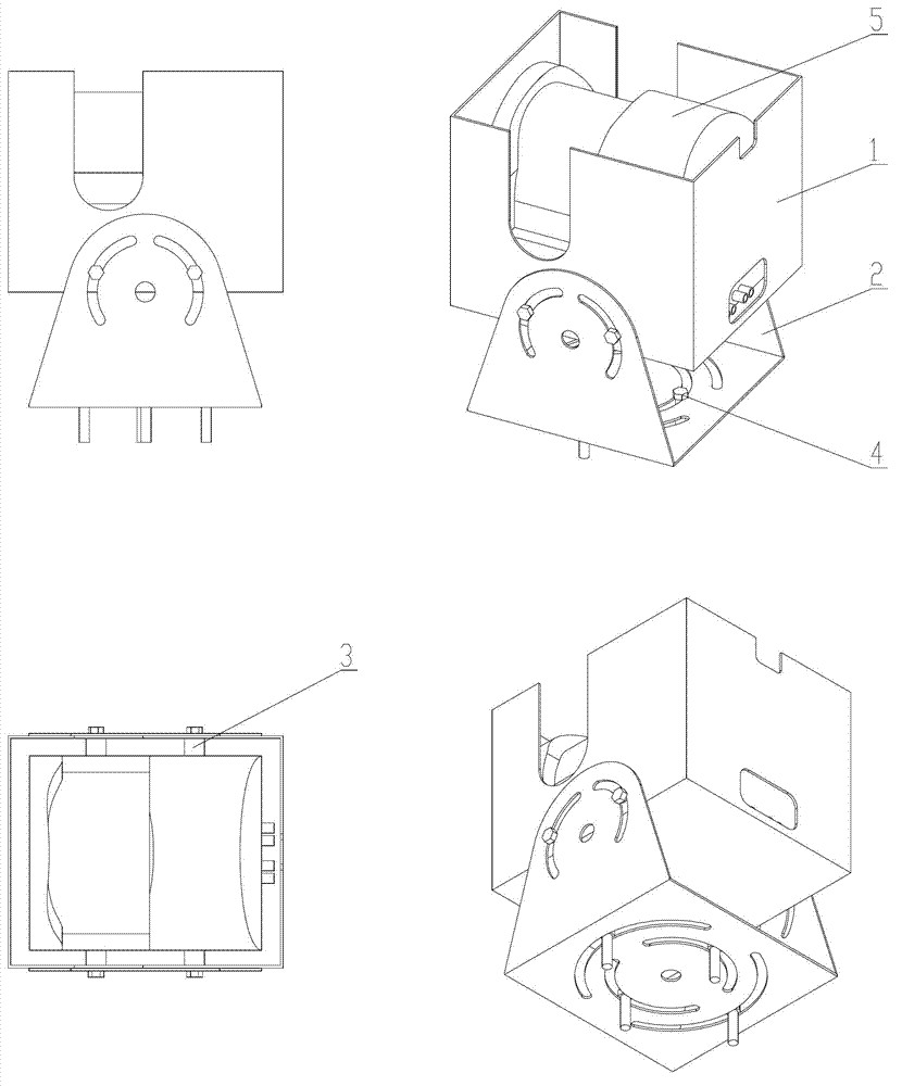 Angle-adjustable-type protection device for laser scanning distance meter