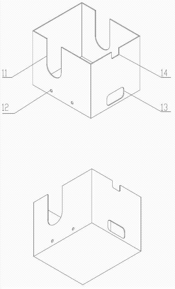 Angle-adjustable-type protection device for laser scanning distance meter