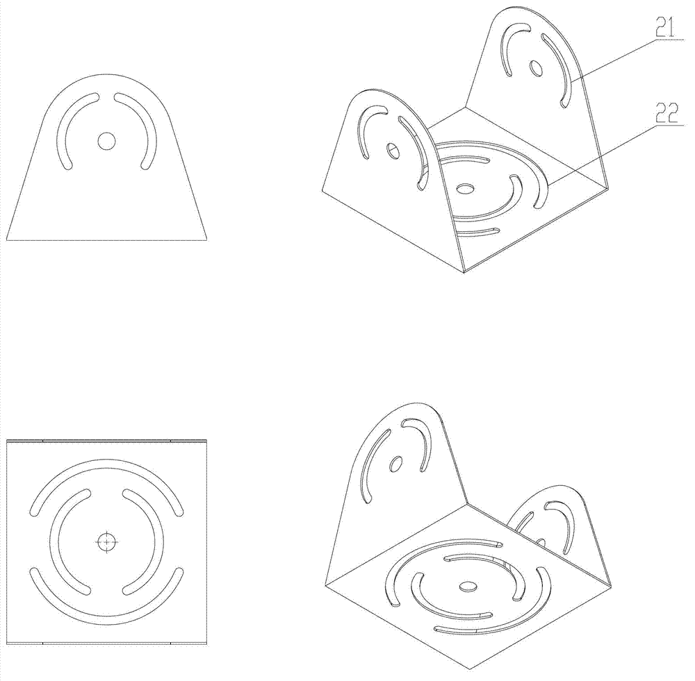 Angle-adjustable-type protection device for laser scanning distance meter