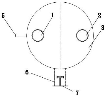 Totally-closed blowout prevention and dust falling device