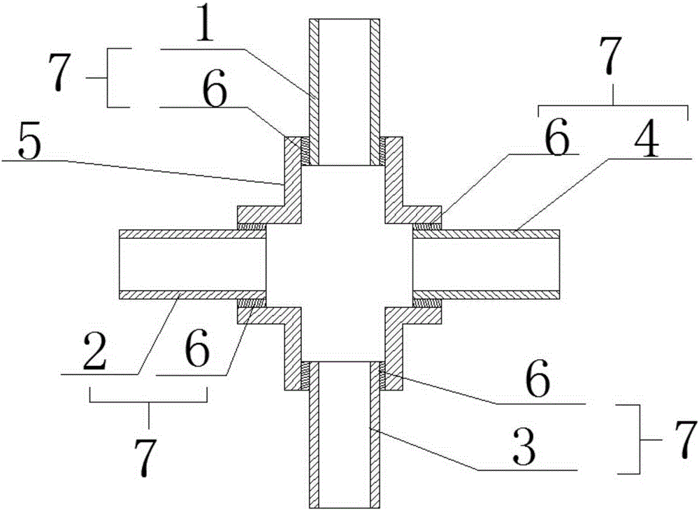 Welding technique for multi-joint heterogeneous material