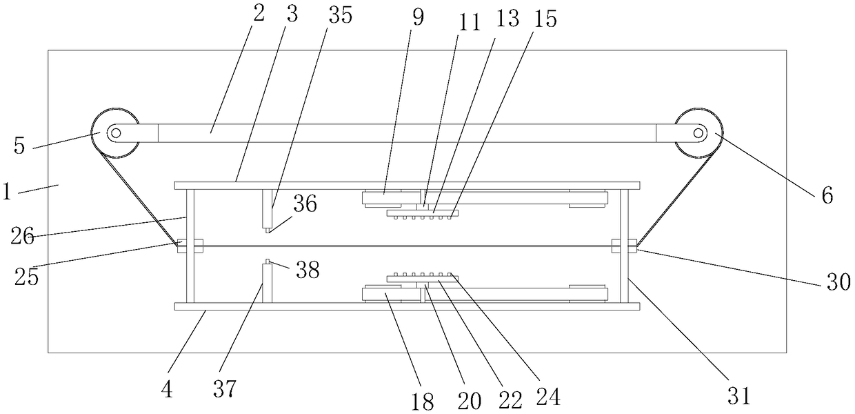 Woven ribbon double-sided printing and drying device