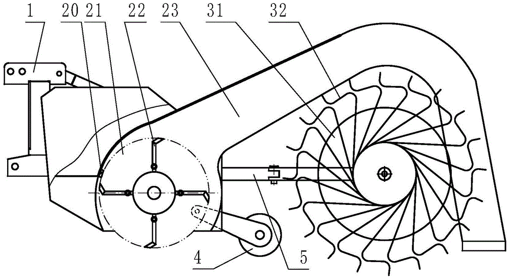 Method for straw crushing and field-returning and mulching film recycling operation