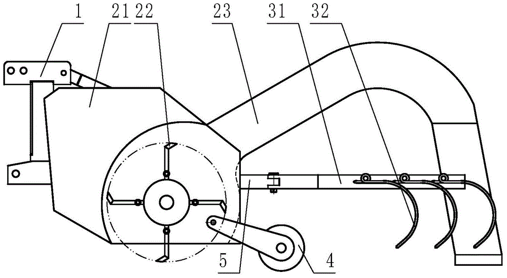 Method for straw crushing and field-returning and mulching film recycling operation