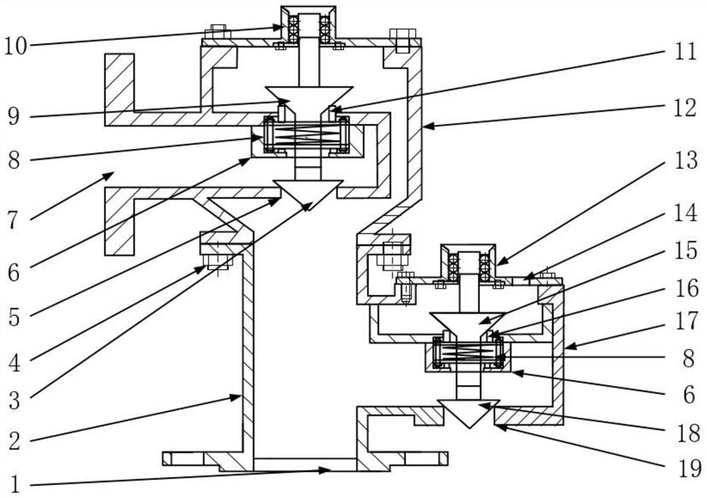 Balanced aerodynamic force type breather valve and working method