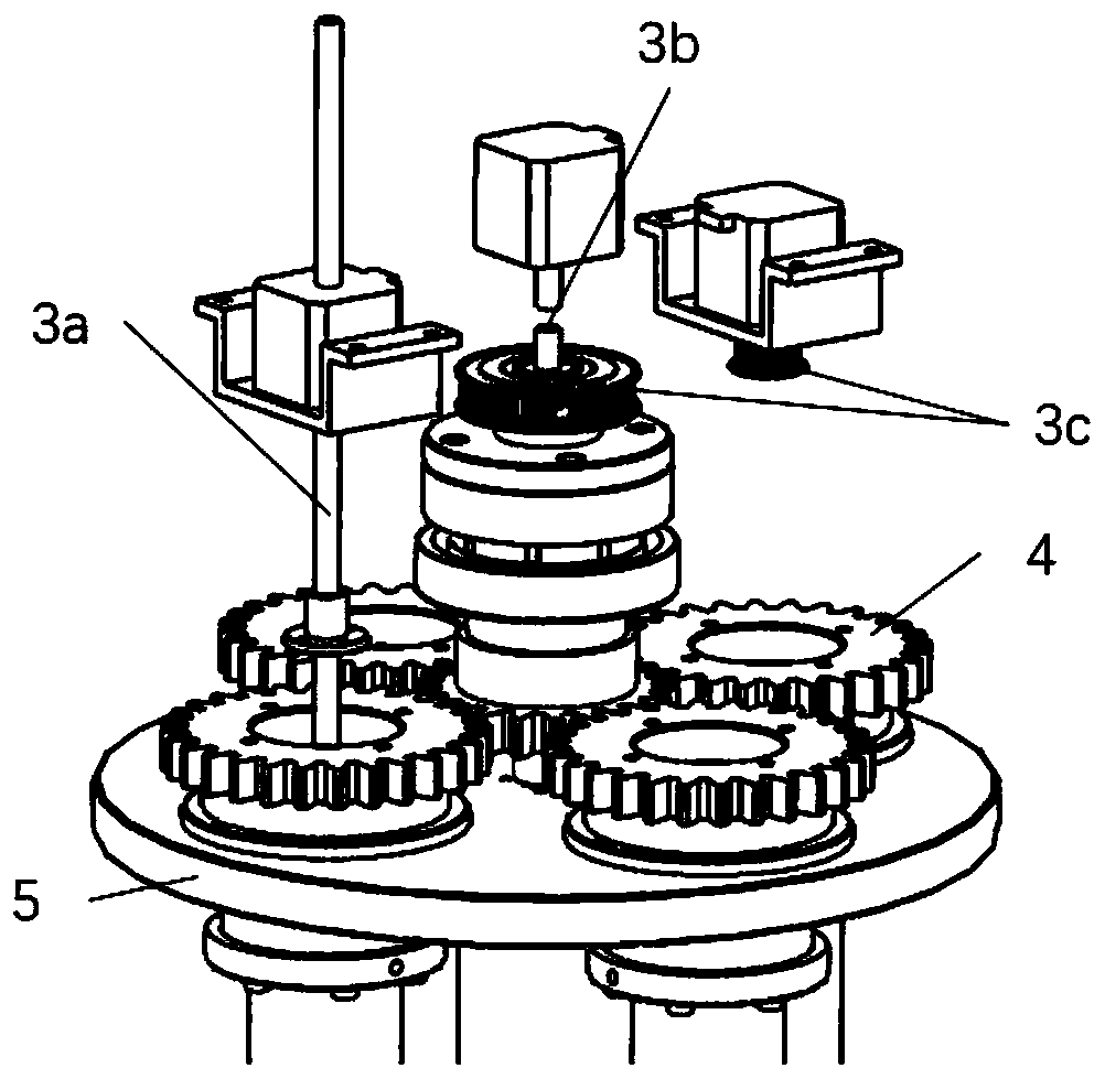 Automatic multi-color pattern mounting head