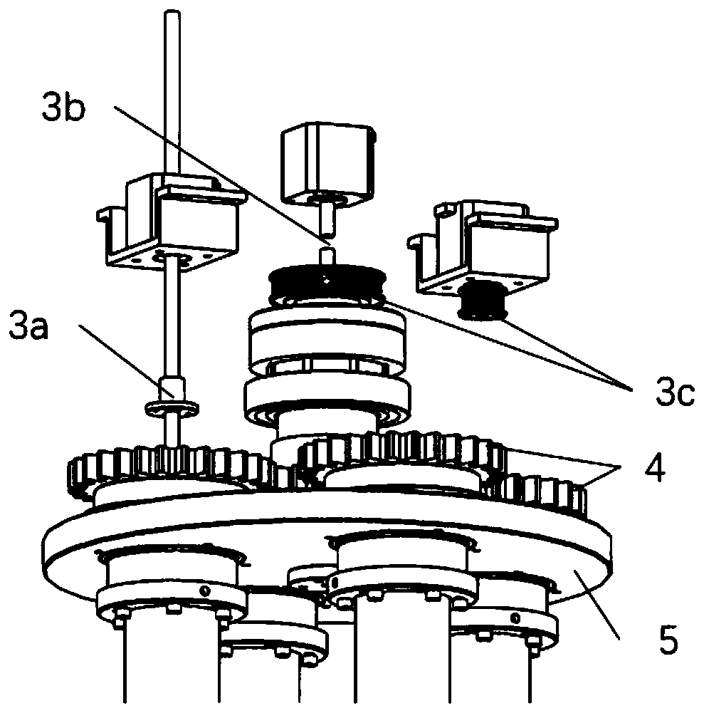 Automatic multi-color pattern mounting head