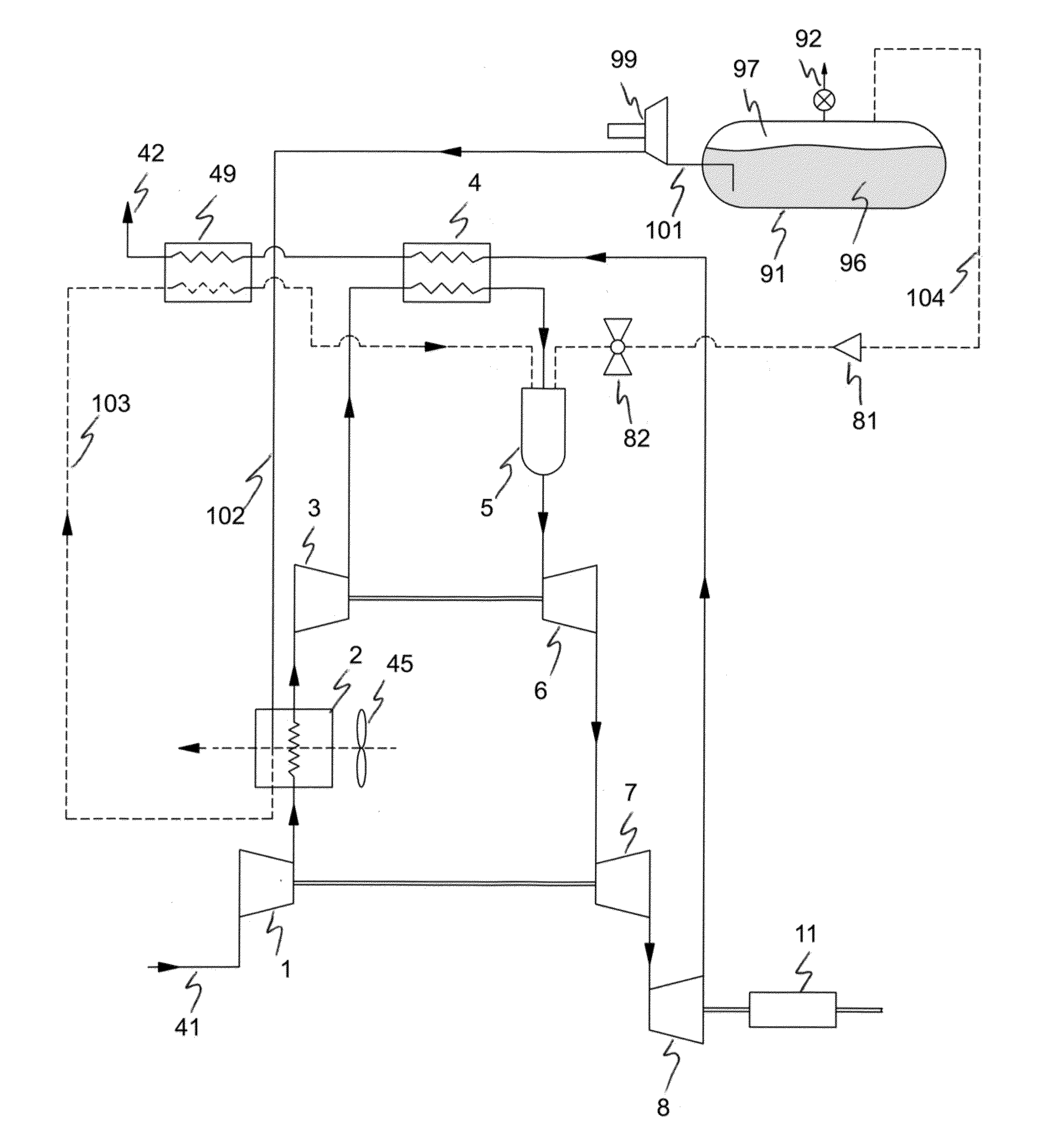 LNG fuel handling for a gas turbine engine