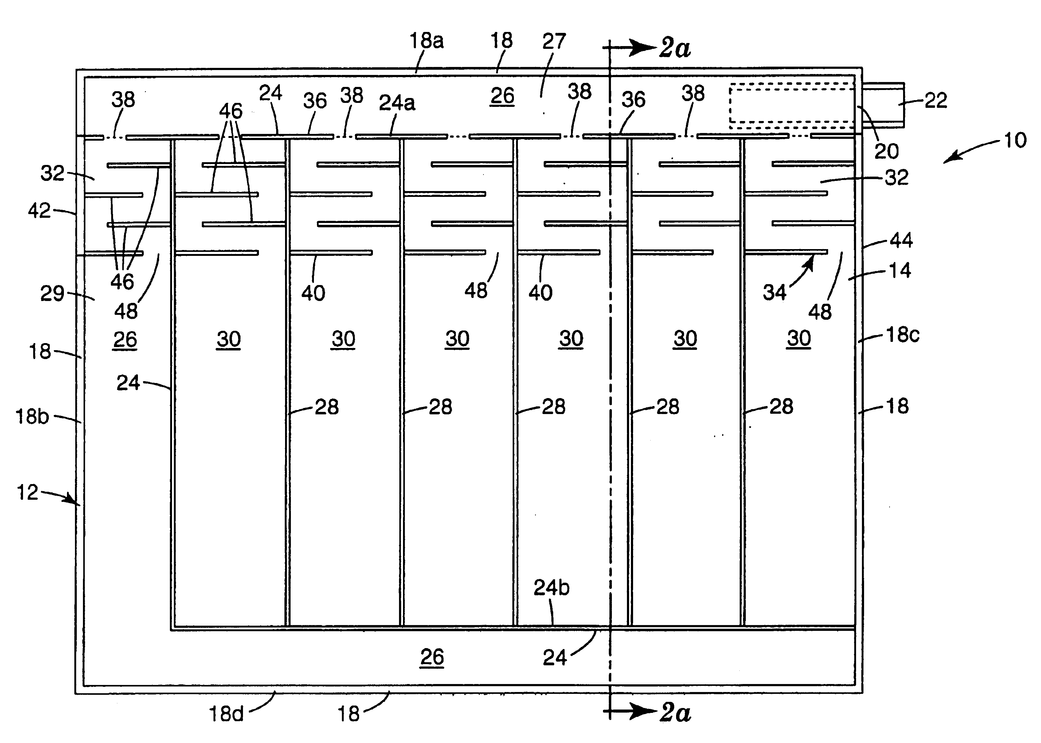 One-way valve for inflatable package