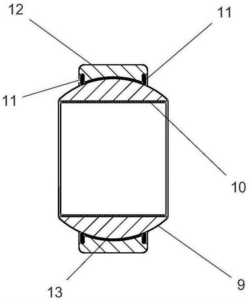 Guide cylinder-free automatic inclinator of unmanned helicopter