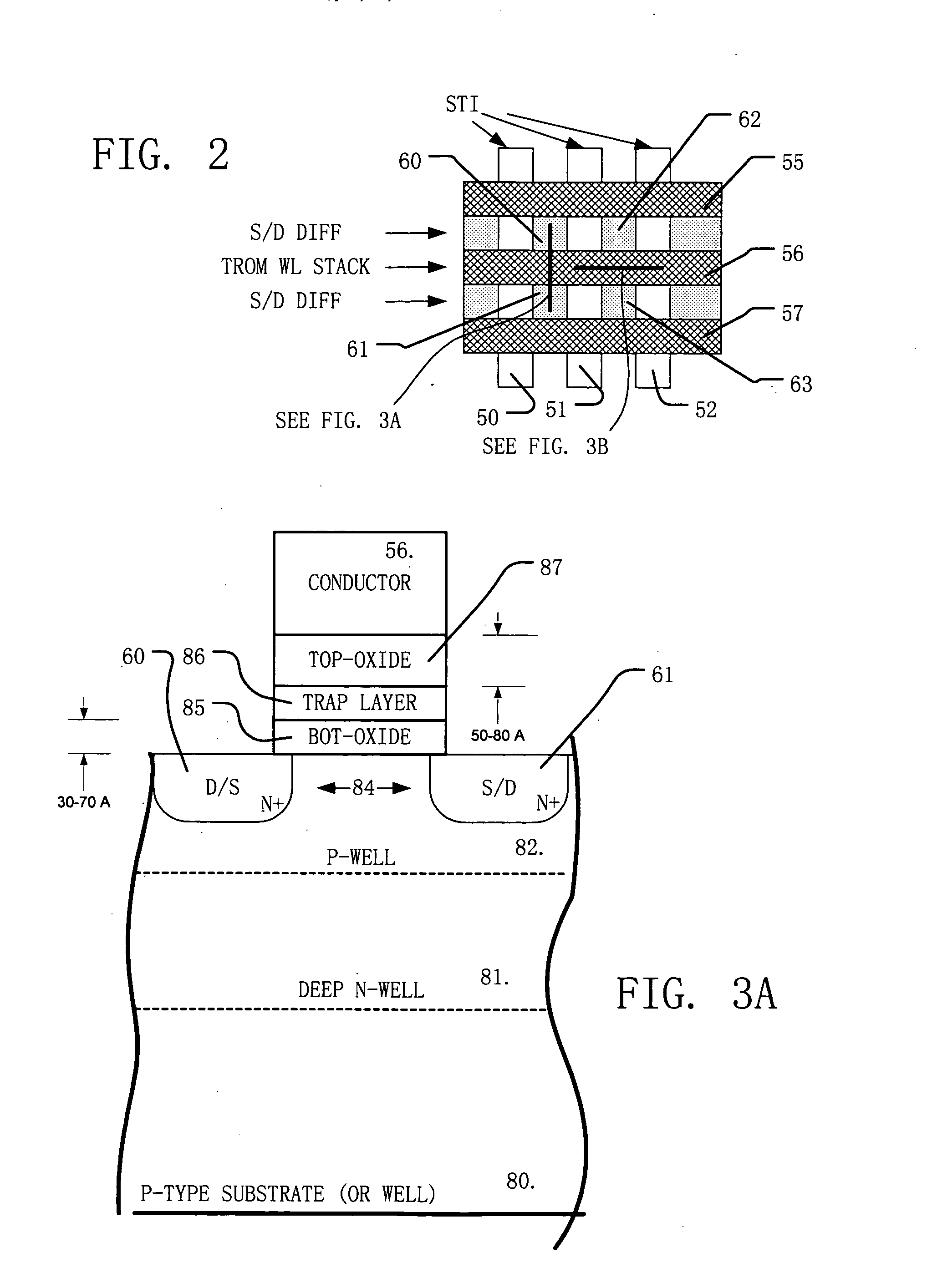 Trap read only non-volatile memory (TROM)