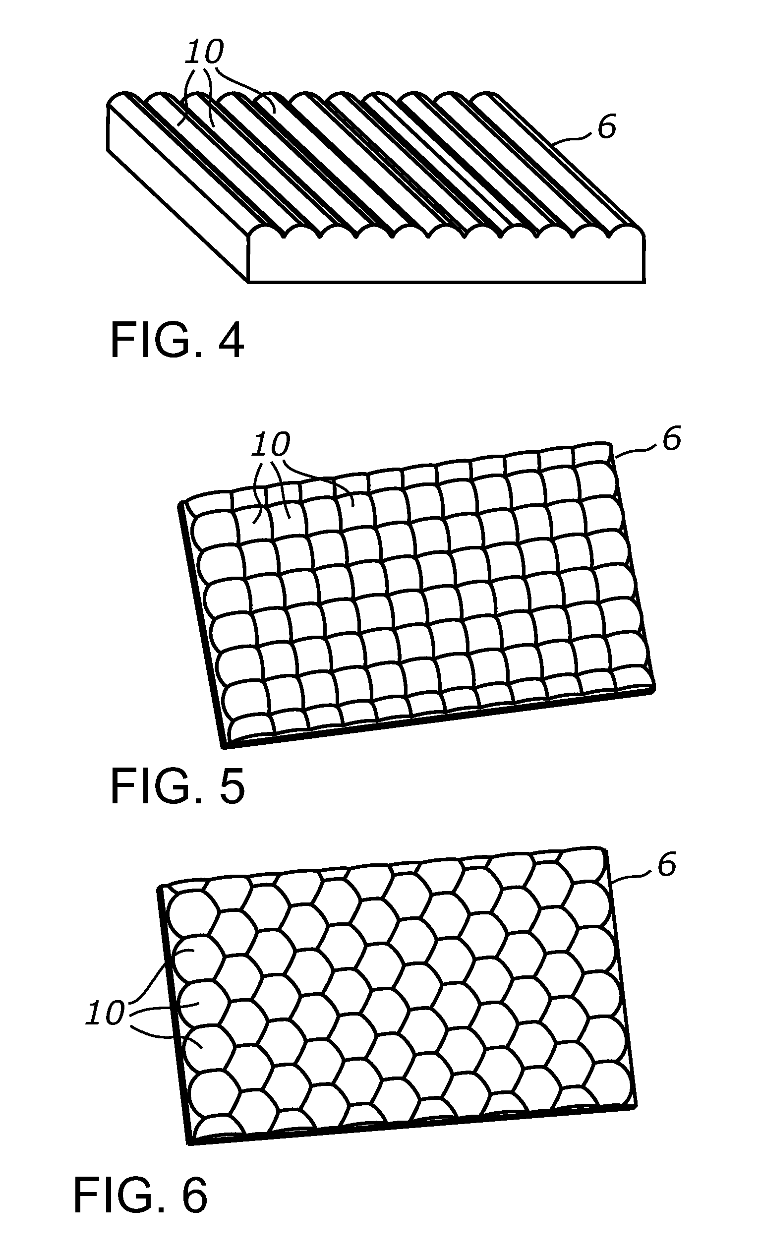 Light harvesting system employing microstructures for efficient light trapping