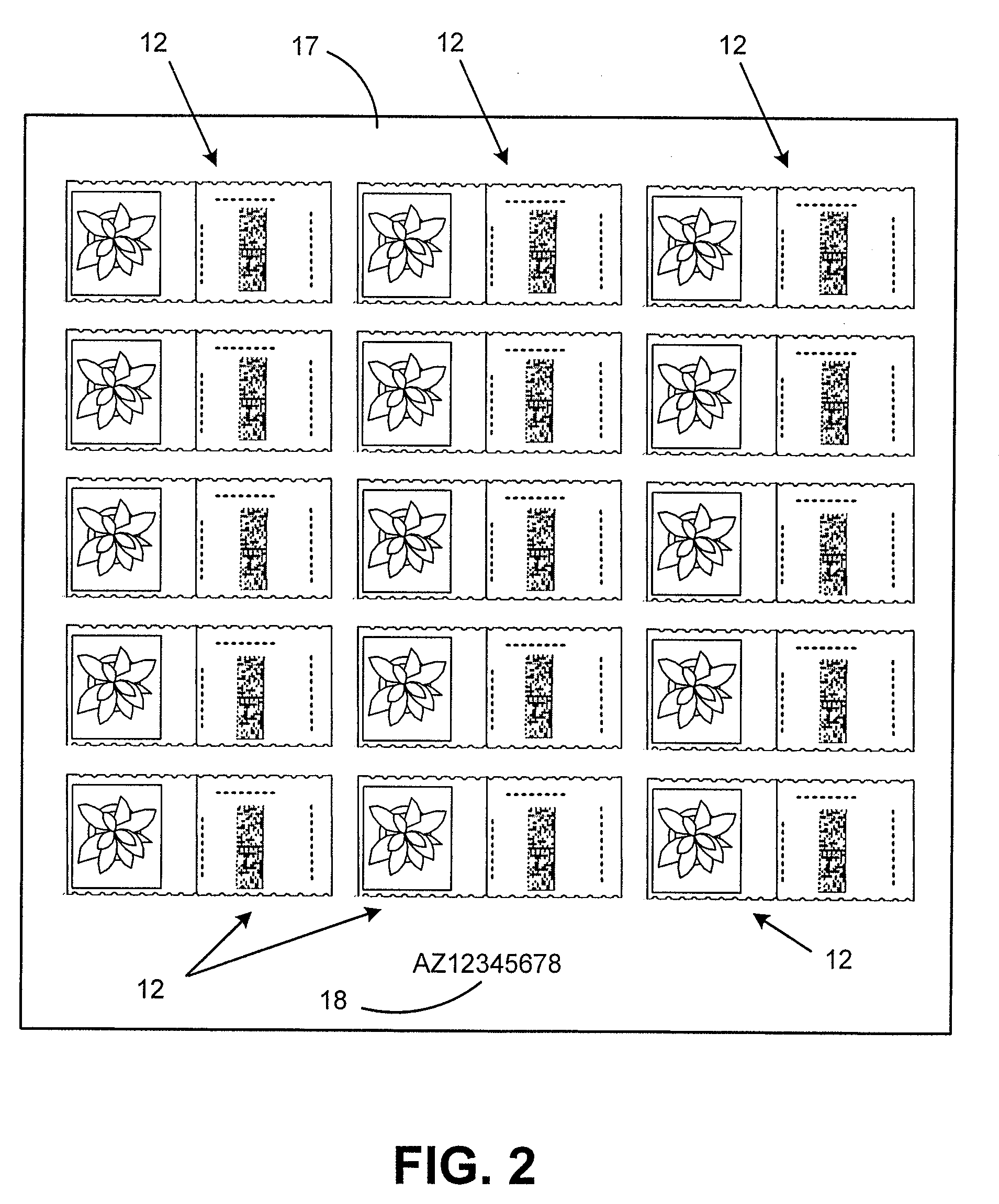 Method of postal fraud detection for stamps activated at point of sale