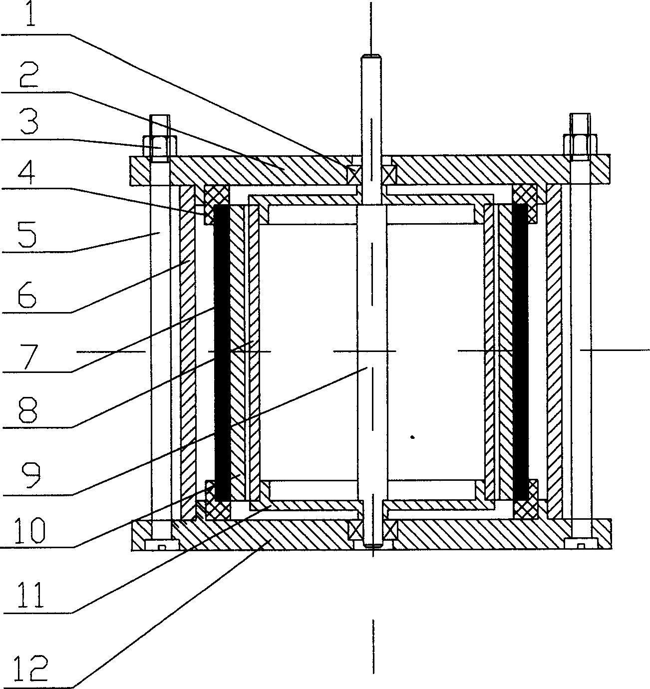 Cylinder non-contact ultrasound electric machine