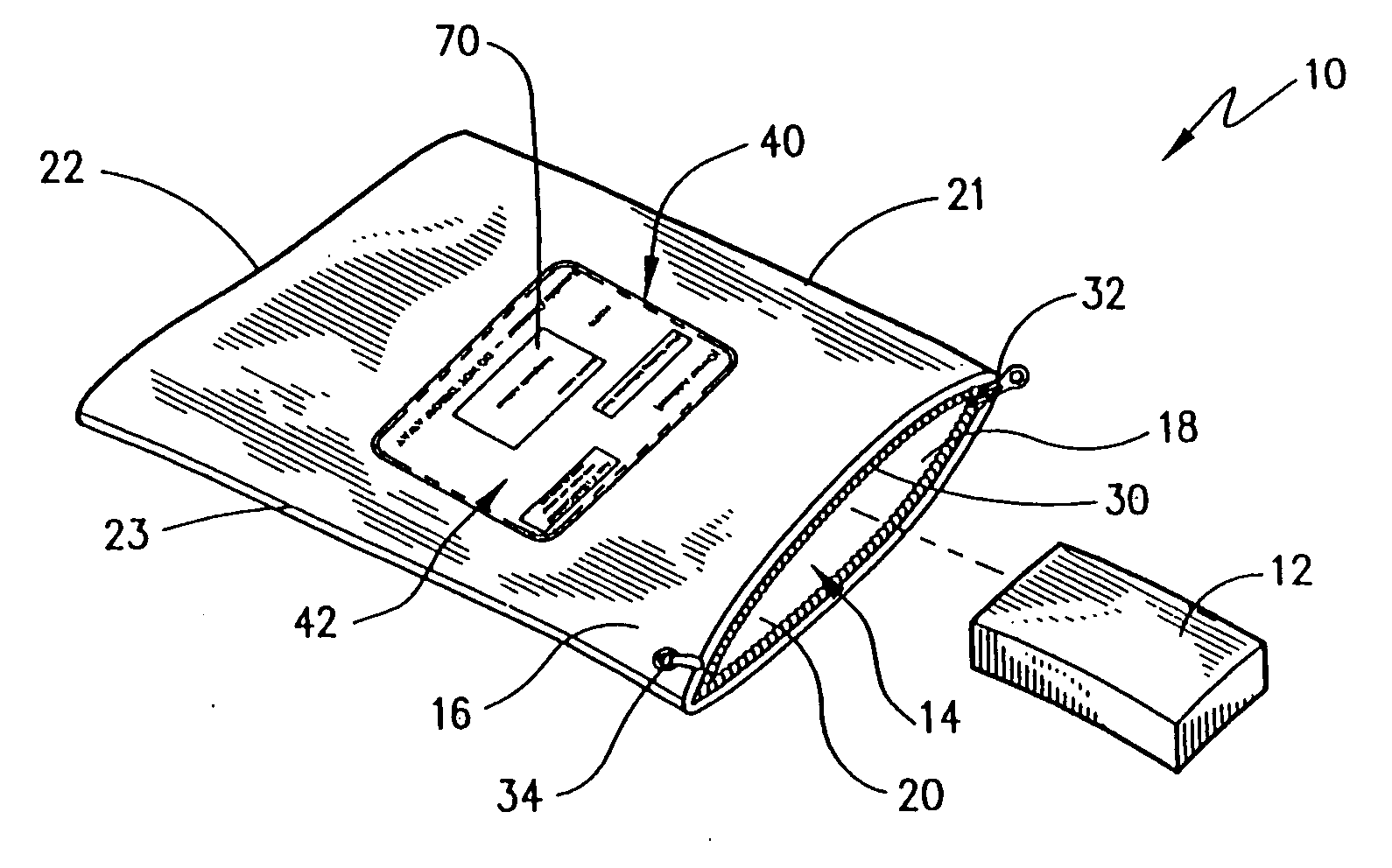 Containers, along with reusable labeling constructions for use therewith