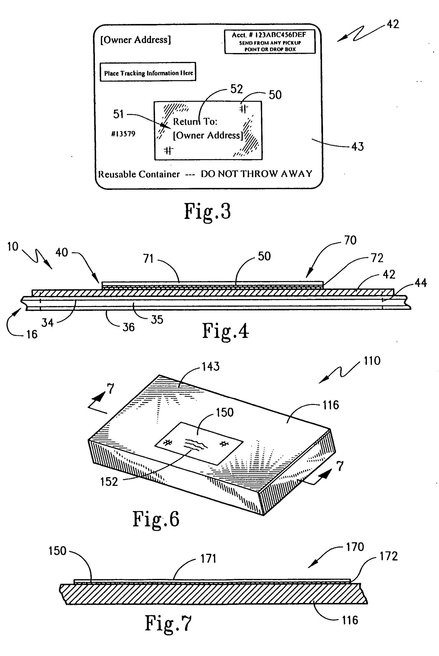 Containers, along with reusable labeling constructions for use therewith