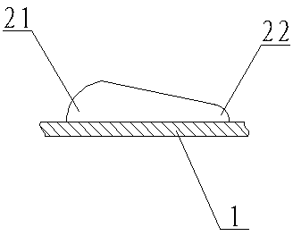 Inward convex spoiling tube