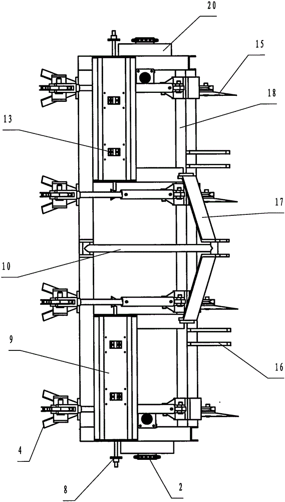 Combined deep loosen cultivator