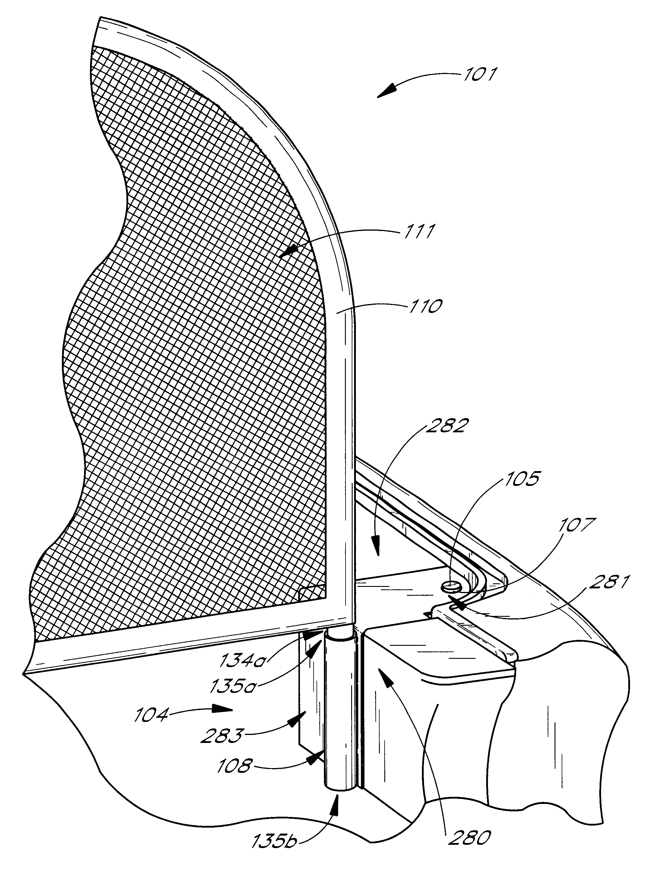 Rear windscreen for convertibles