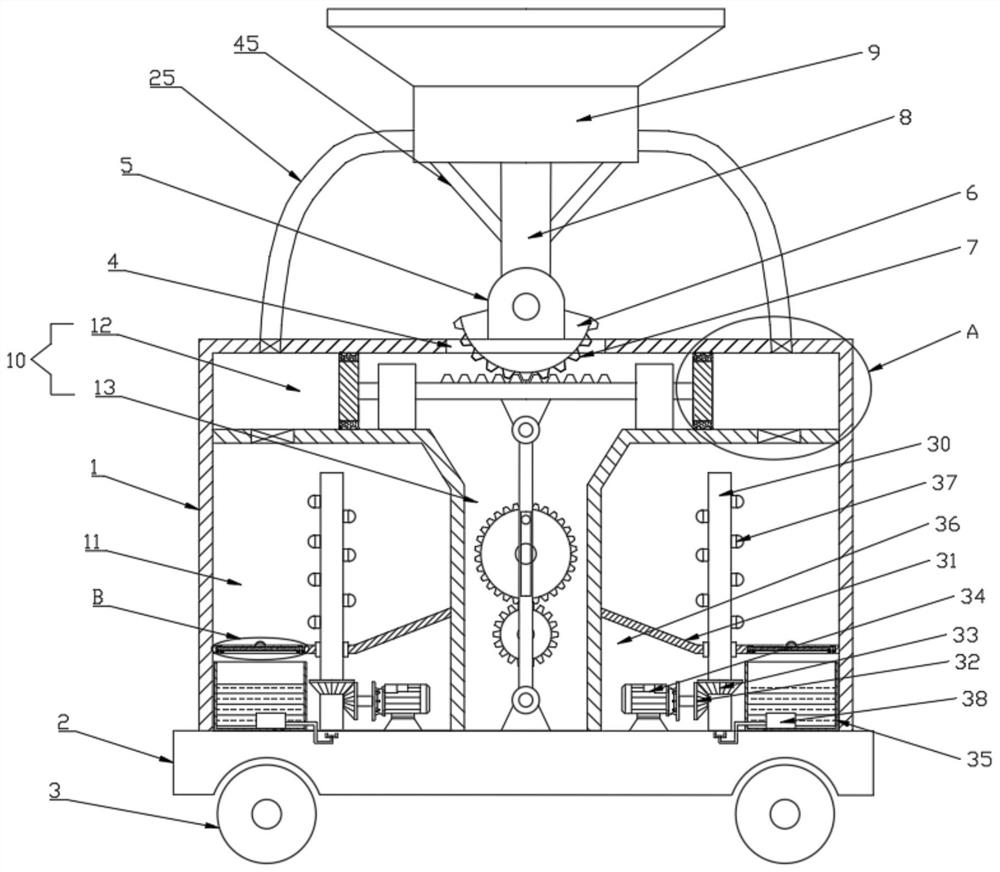 Textile dust collecting device for textile workshop