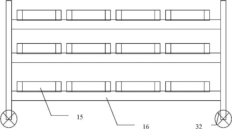 Rack type factory agricultural production line