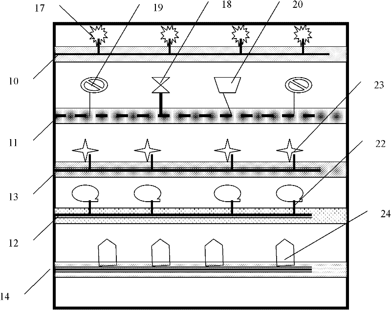 Rack type factory agricultural production line