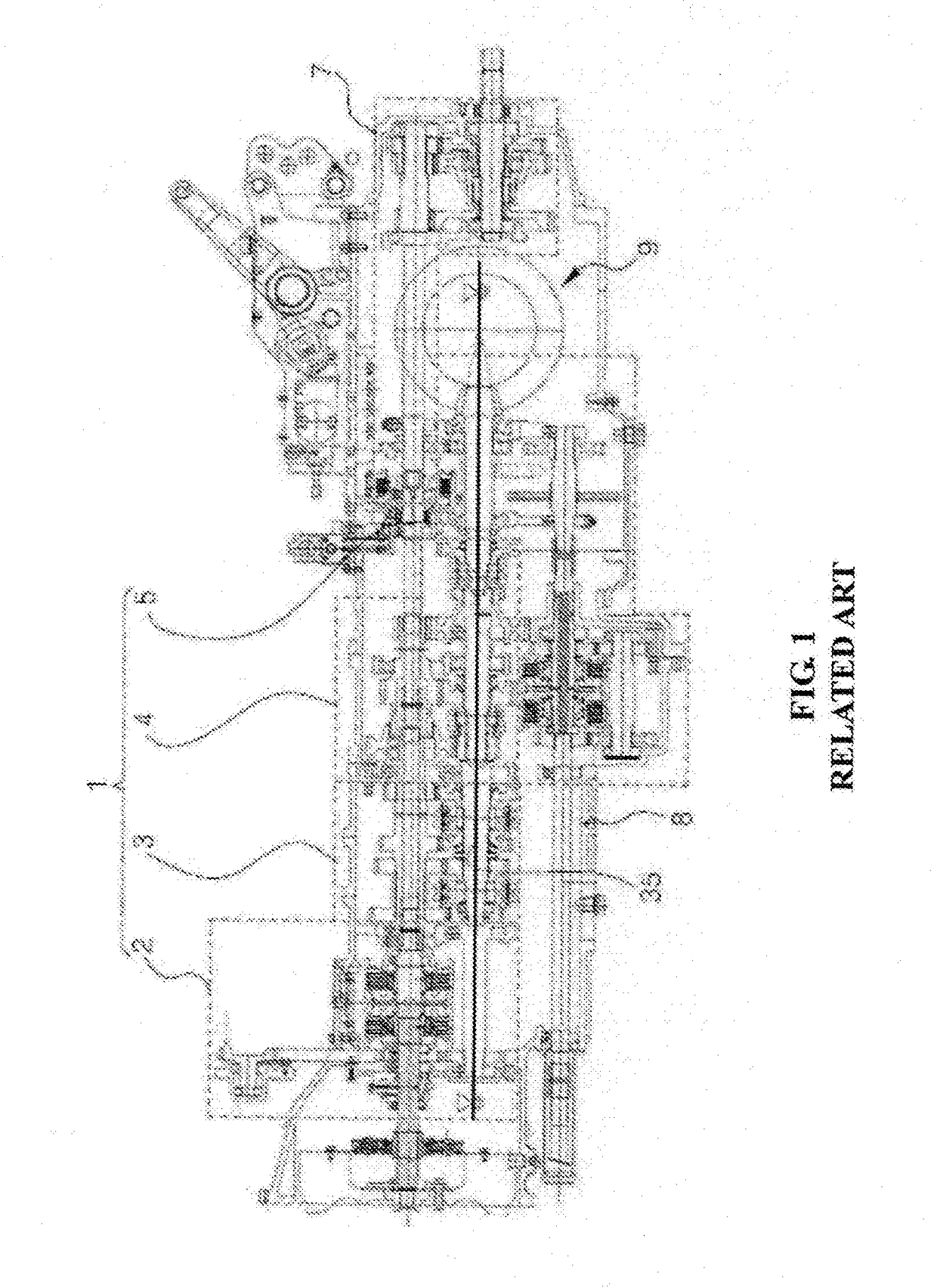 Agricultural working vehicle transmission combination