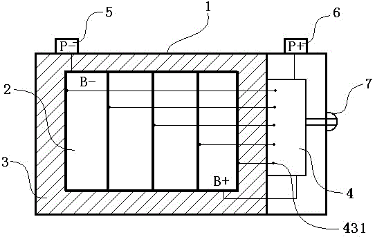 Lithium battery module based on metal expansion memory switch protector