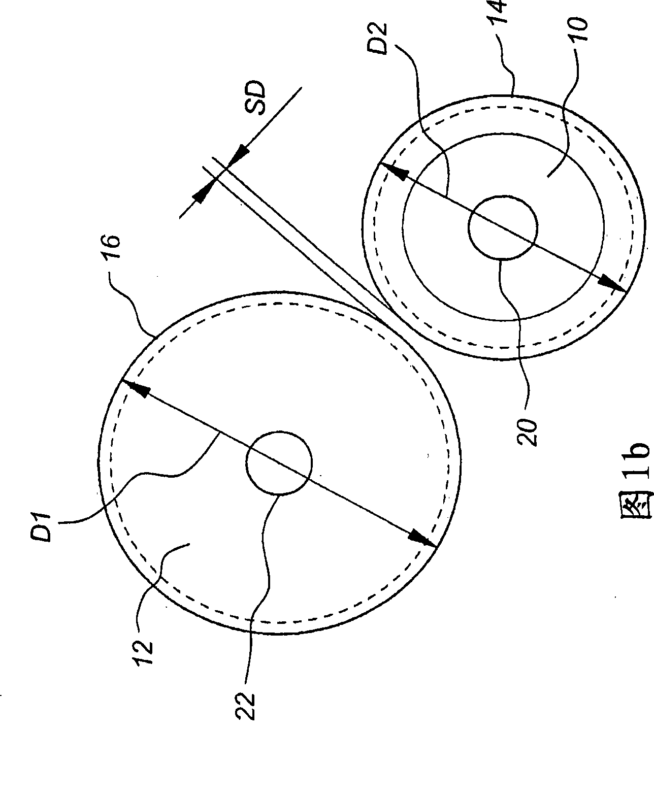 Device for threading a processing installation, such as a dryer