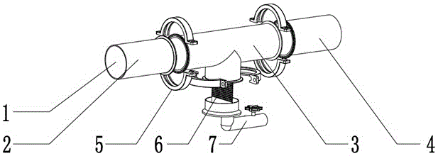 Pollution discharge apparatus installed on water supply device