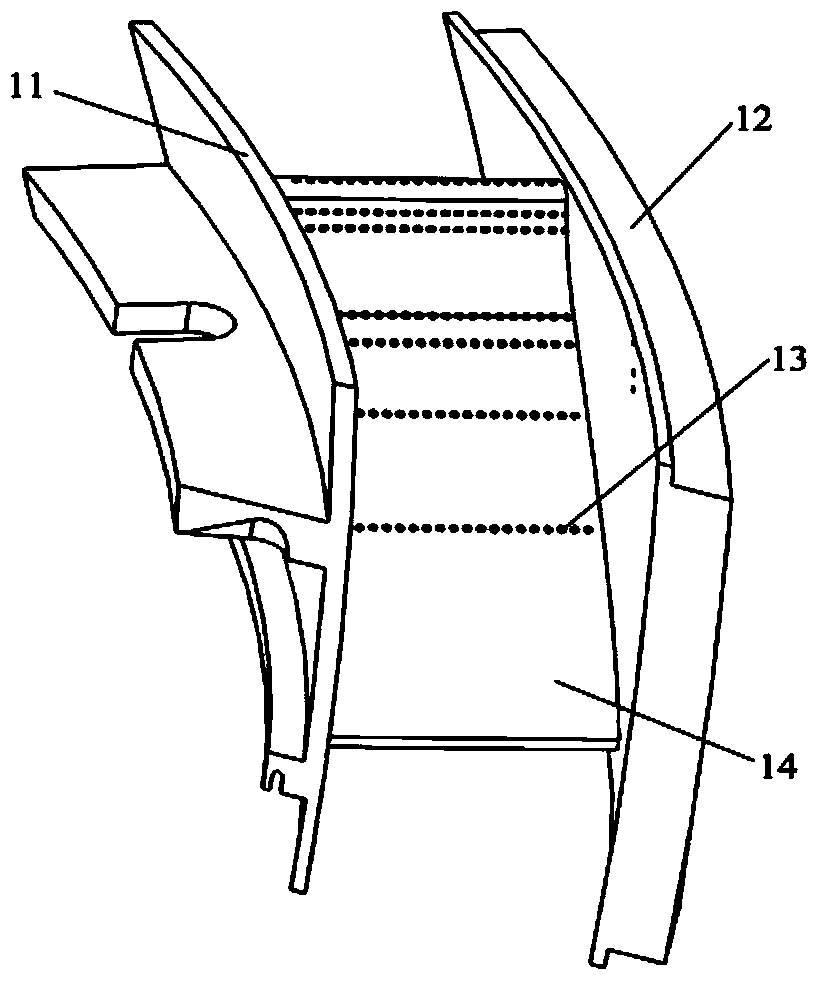 Automatic preparation method of long-service-life cylinder-like crystal structural thermal barrier coating on surface of guide blade of hot end part of fuel machine