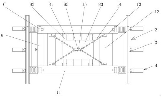 Prefabricated concrete laminated slab hoisting device