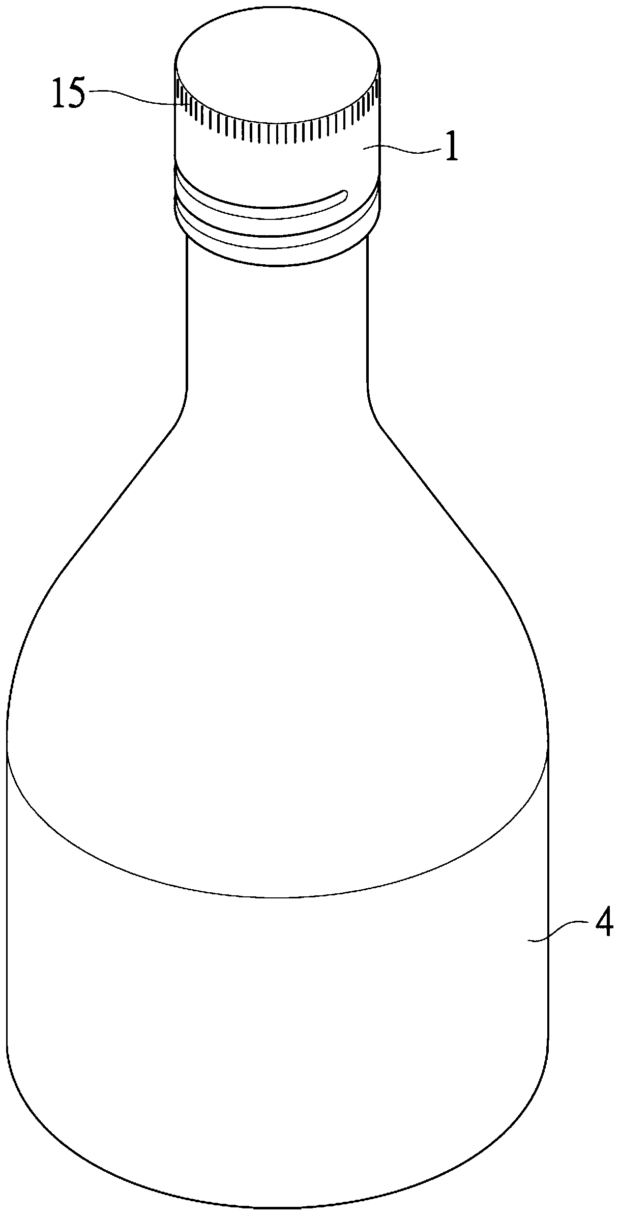 Cap structure for fragile bottle