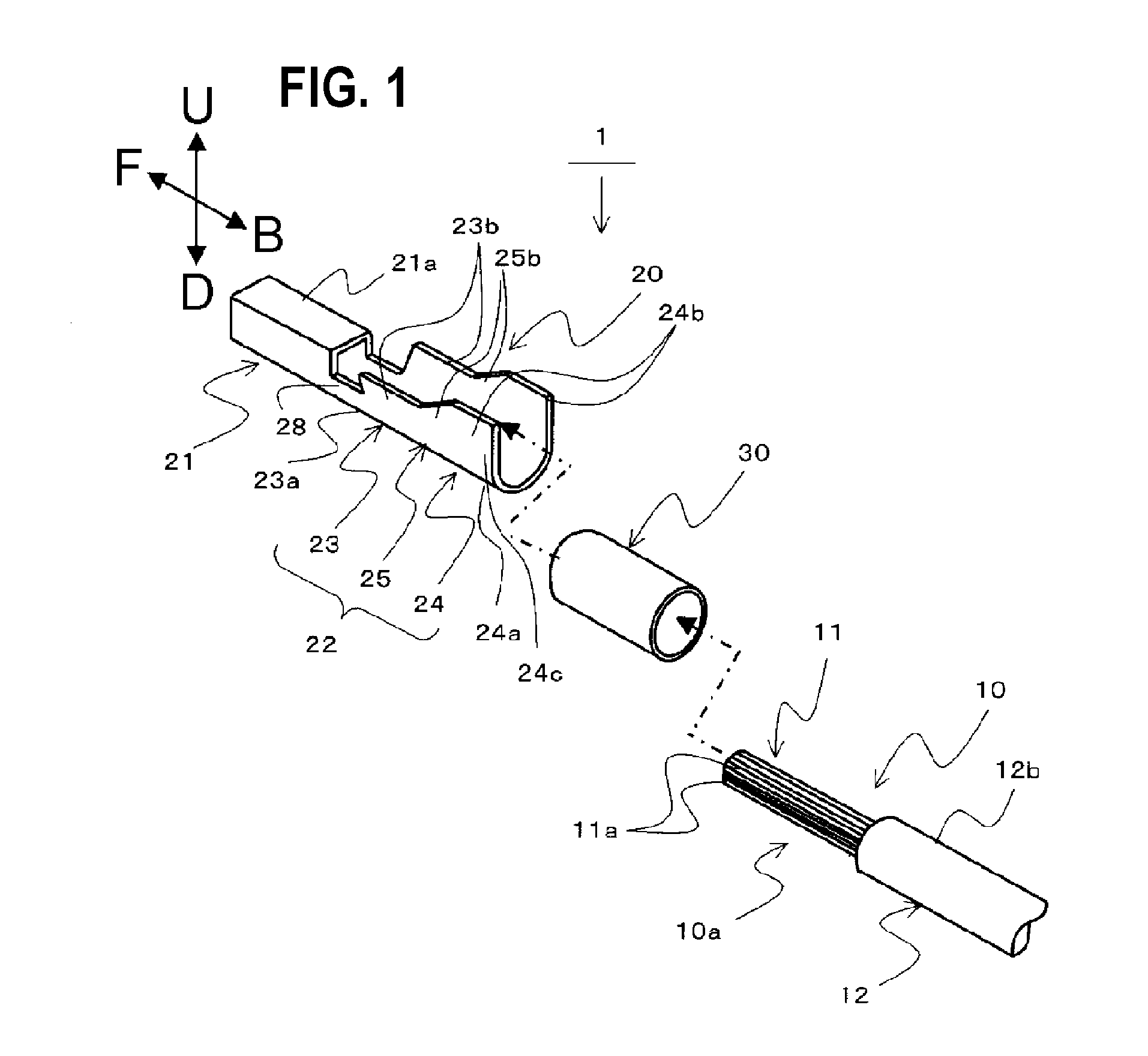 Crimped Terminal Attached Aluminum Electric Wire