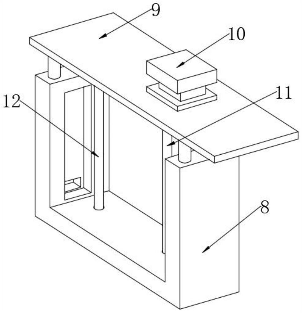 Automatic material feeding device for numerical control automatic plate processing