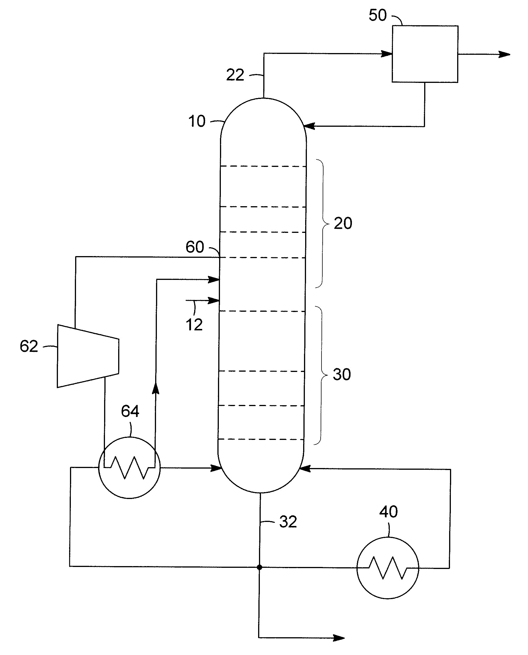 Heat Pump for High Purity Bottom Product