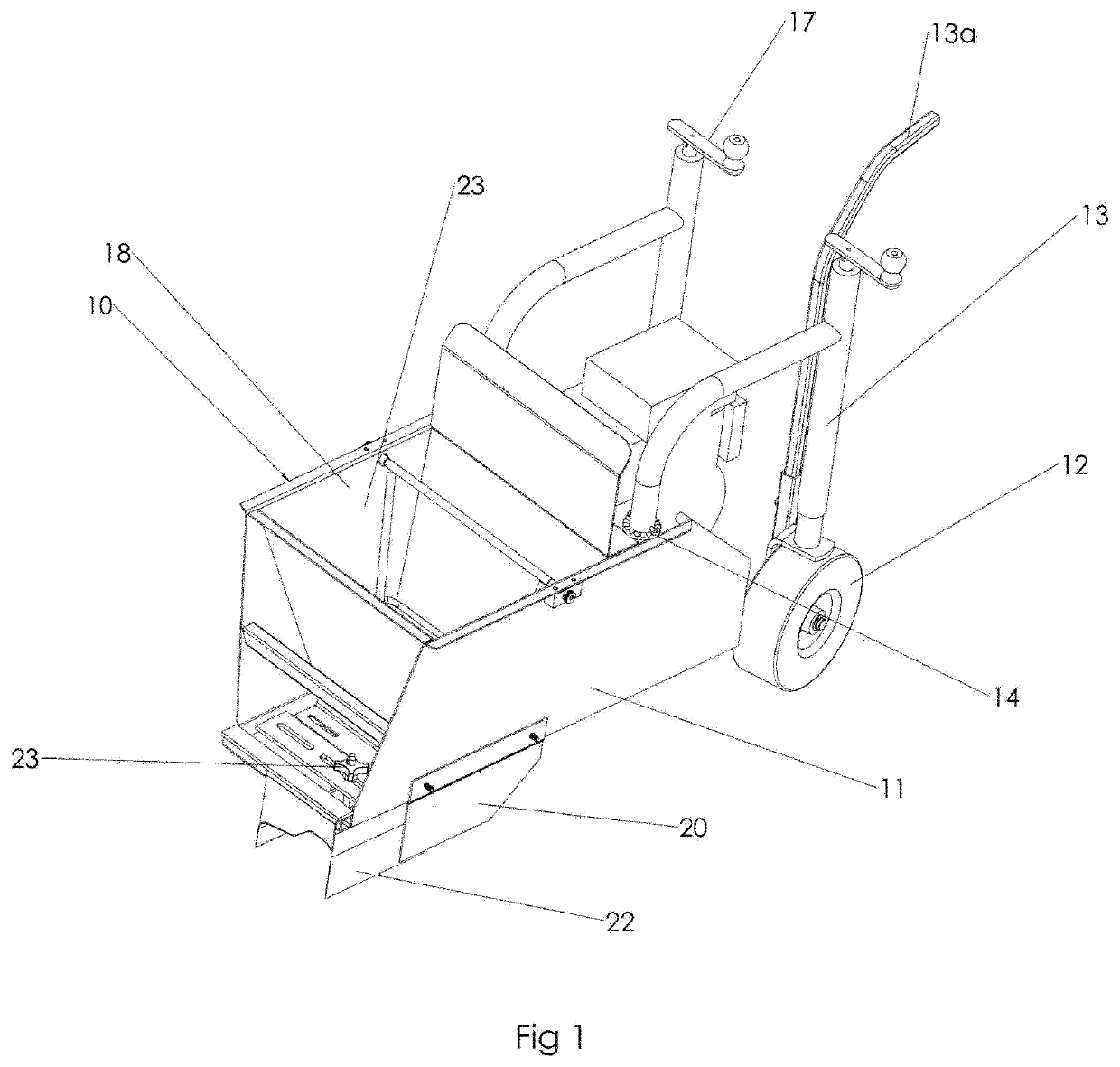 Curbing machine with hopper dasher and eliptical compaction